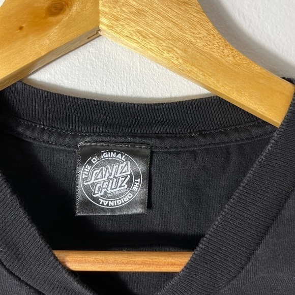 Santa Cruz Collab Saints & Sinners Hand Skateboard Black T Shirt Adult Medium - Picture 3 of 7